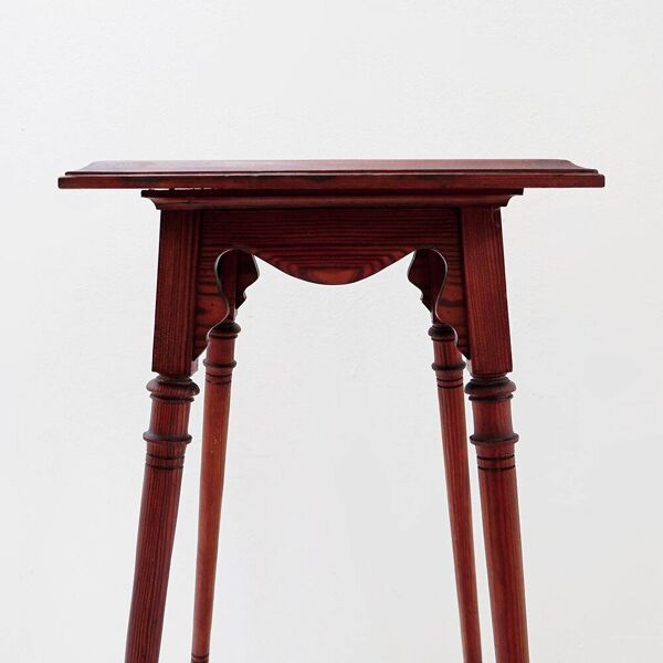 Sellette ancienne en bois style Art Nouveau