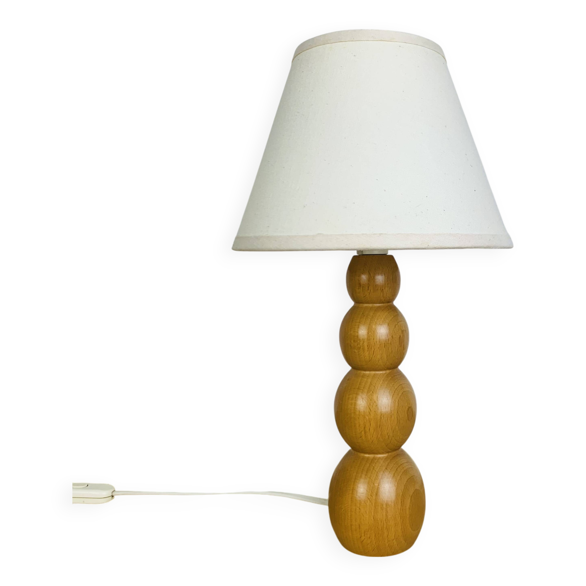 Vintage wooden abacus lamp