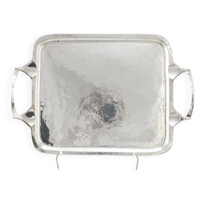 Plateau en argent de Georg Jetel pour Alton Sweden  1980 Signé et daté