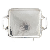 Plateau en argent de Georg Jetel pour Alton Sweden  1980 Signé et daté