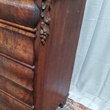 19th century Biedermeier mahogany chest of drawers