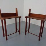 Danish Teak Nightstands, 1960s, Set of 2
