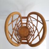 Vintage rattan umbrella stand