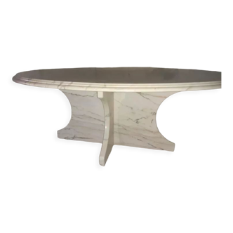 Carrara marble coffee table