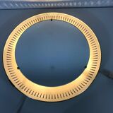 Metal mirror lit by Hillebrand, Germany, 1950s
