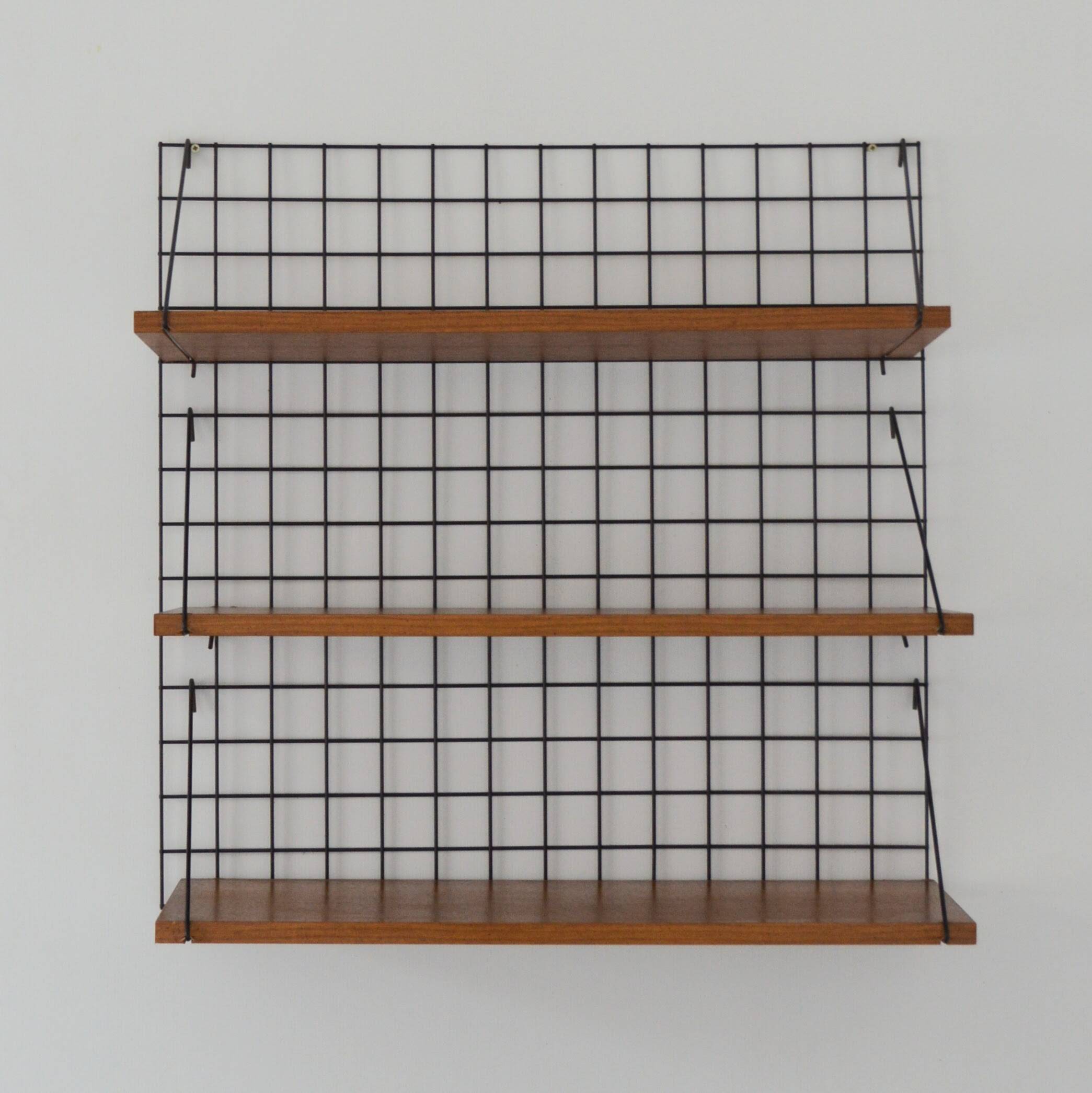 Meca wall shelf model by Pierre Guariche for Meurop, 1950s