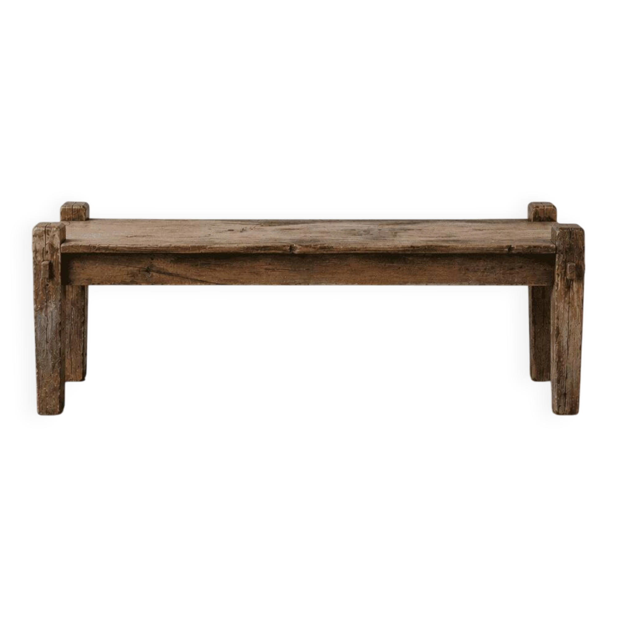 Indian bench made of recycled wood