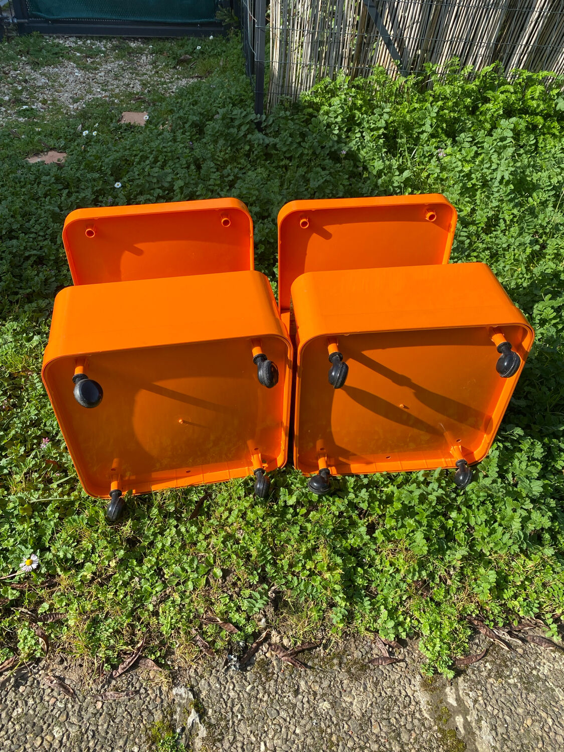 Pair of vintage bedside tables