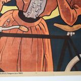 American crescent cycle bike poster signed Misti Litho Stars & Stripes lune 1898 litho