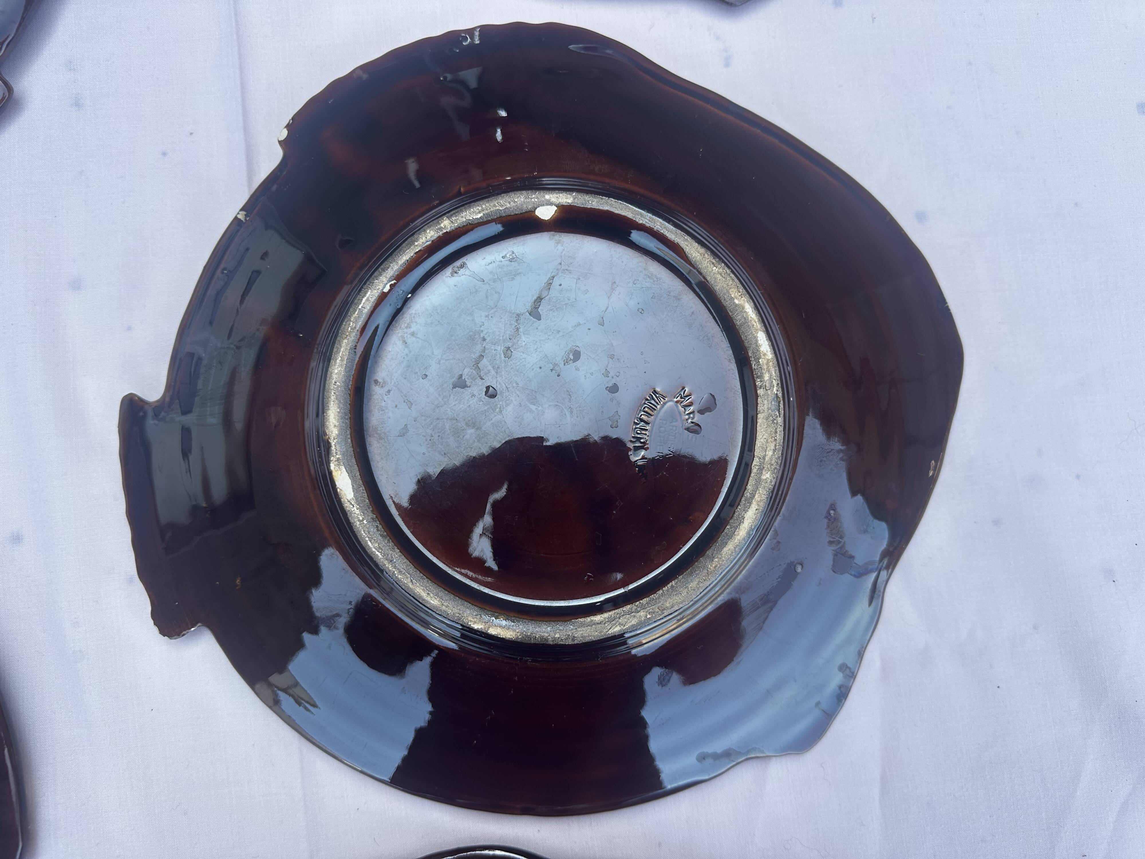 5 fish plates by Marius Giuge for Vallauris