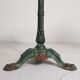 Bistro table with cast iron legs and marble top, 1920s.
