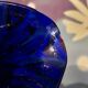 Pair of antique millefiori glass vases attributed to Murano with 2 handles.