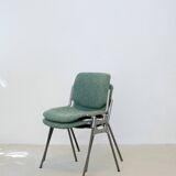 Ensemble de six chaises de salle à manger empilables Castelli (DSC 106) par Giancarlo Piretti de 1965, Italie