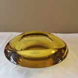 Vintage amber glass pocket tray