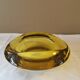 Vintage amber glass pocket tray