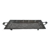 Silver metal tray