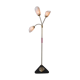 Lampadaire vintage avec trois teintes de verre