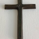 Bronze wall cross Alfieri Gardone for Jacques Lauterbach 1960