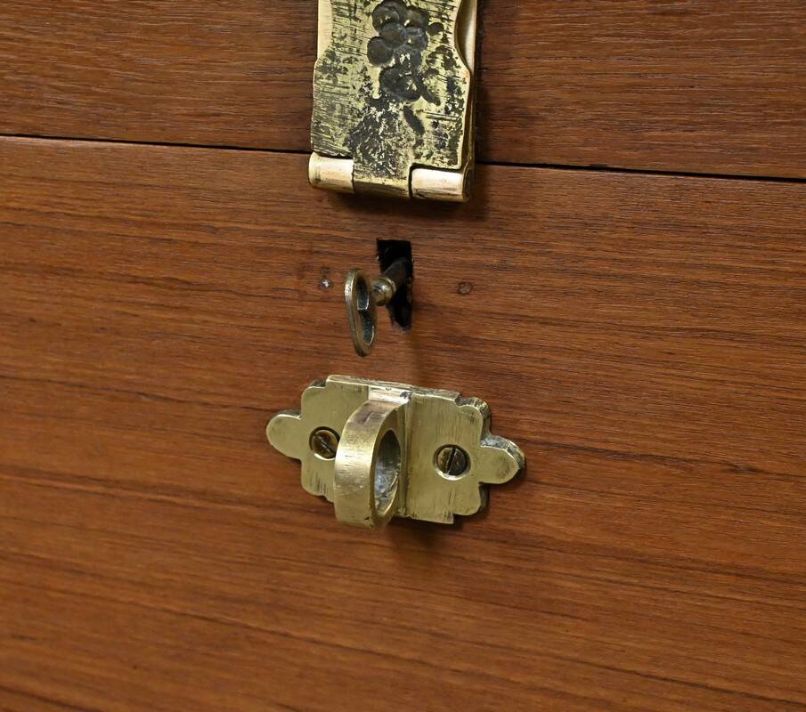 Large Teak Marine Chest – Late 19th Century