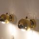 Paire d'applique suedoise en laiton de Trivel belysning 1970
