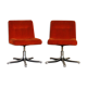 Pair of armchairs orange 70s