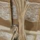 Vintage silver metal swan vase
