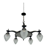 Rare cubist bronze lustre