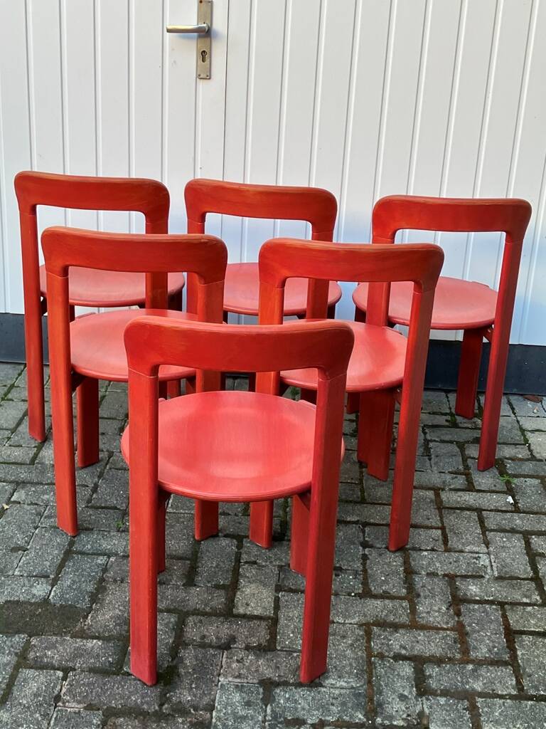 6 bruno rey chairs stein am rhein