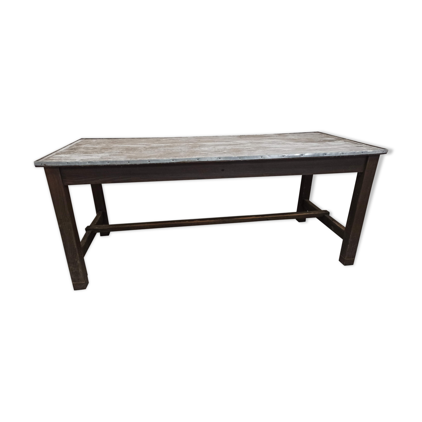 181 cm - Patinated spacer farm table