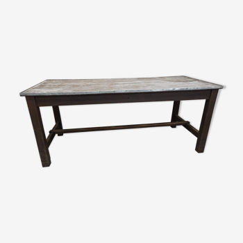 181 cm - Patinated spacer farm table