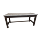 Table de ferme entretoise patinée