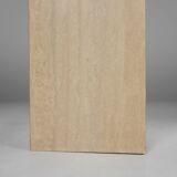 Sculptural Dinner Table in Travertine, France 1960s