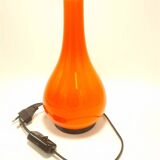 Orange opaline lamp
