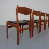 Teak dining chairs by Erik Buch for Od Møbler, 1960s, set of 4.
