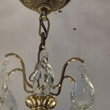 Crystal and bronze chandelier 12 arms of light