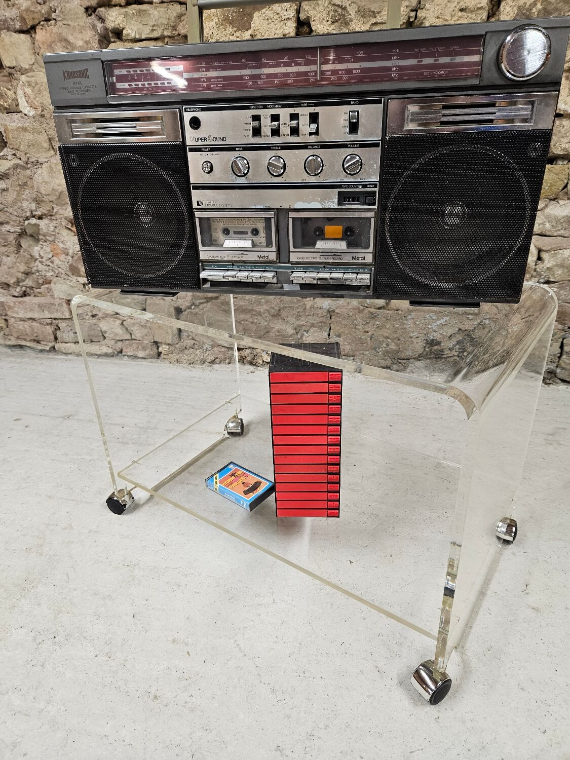 Plexi roulette hifi table 1970"
