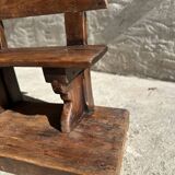 School bench on platform