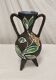 Two-handled vase with enamelled floral decor