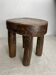 Tabouret Lobi, en bois massif, pièce unique