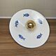 Vintage white ceramic chandelier lampshade decorated with white fish patterns
