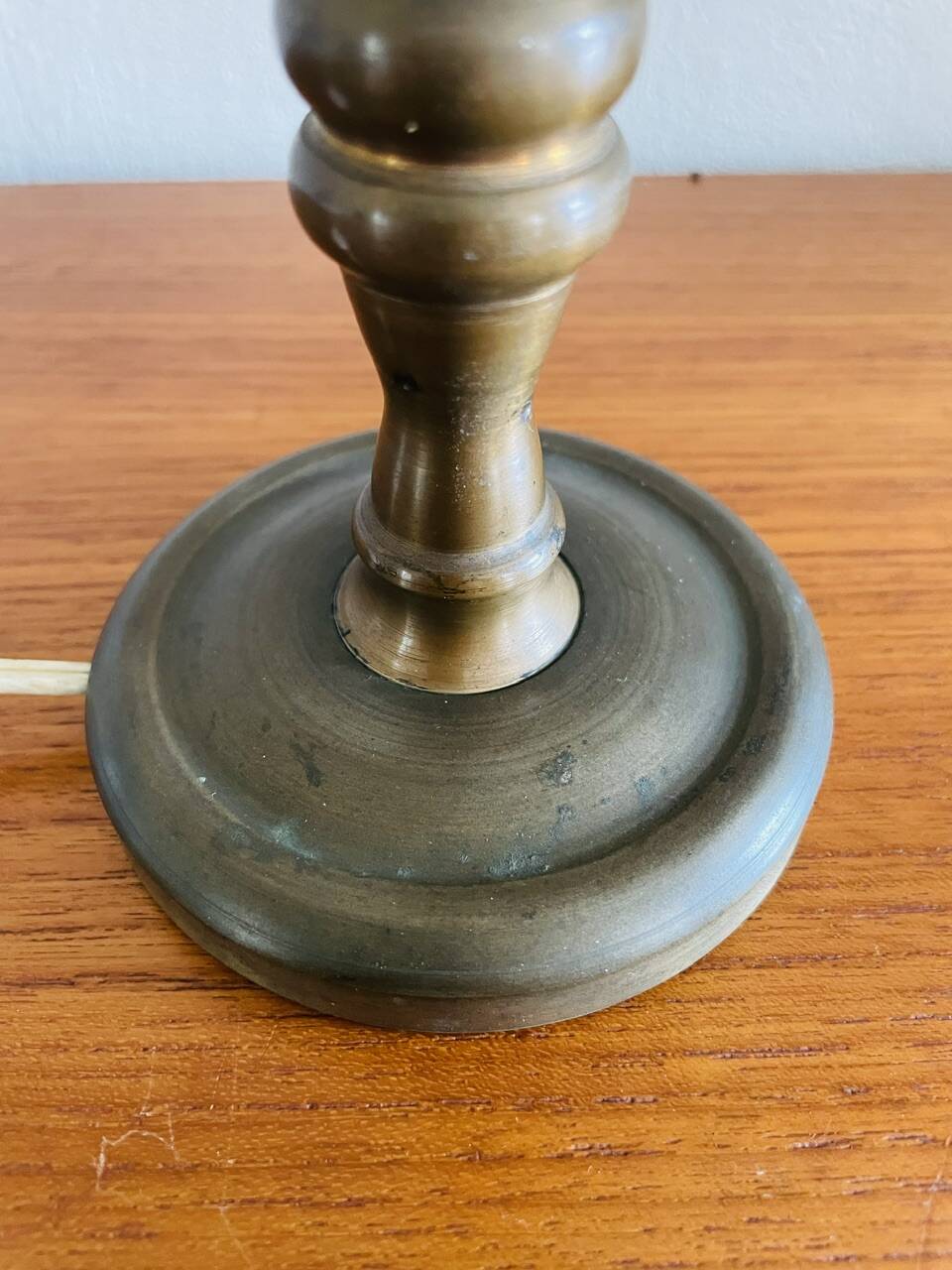 Vintage brass table lamp, circa 1940s - 1950s