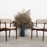 Walnut chairs, Danish design, 1960s, designer: Erik Buch