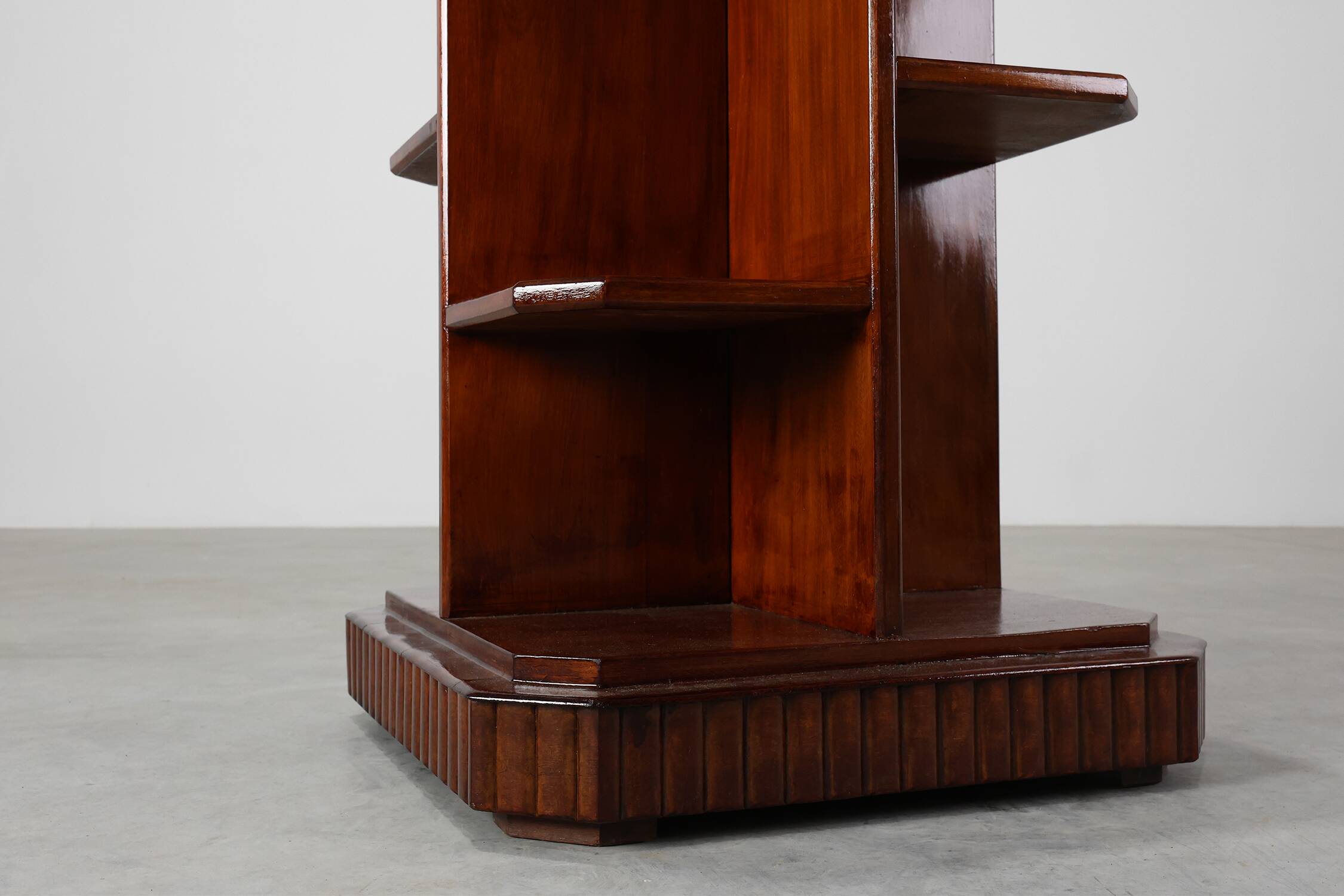 French Art Deco Side Table in Wood, circa 1920