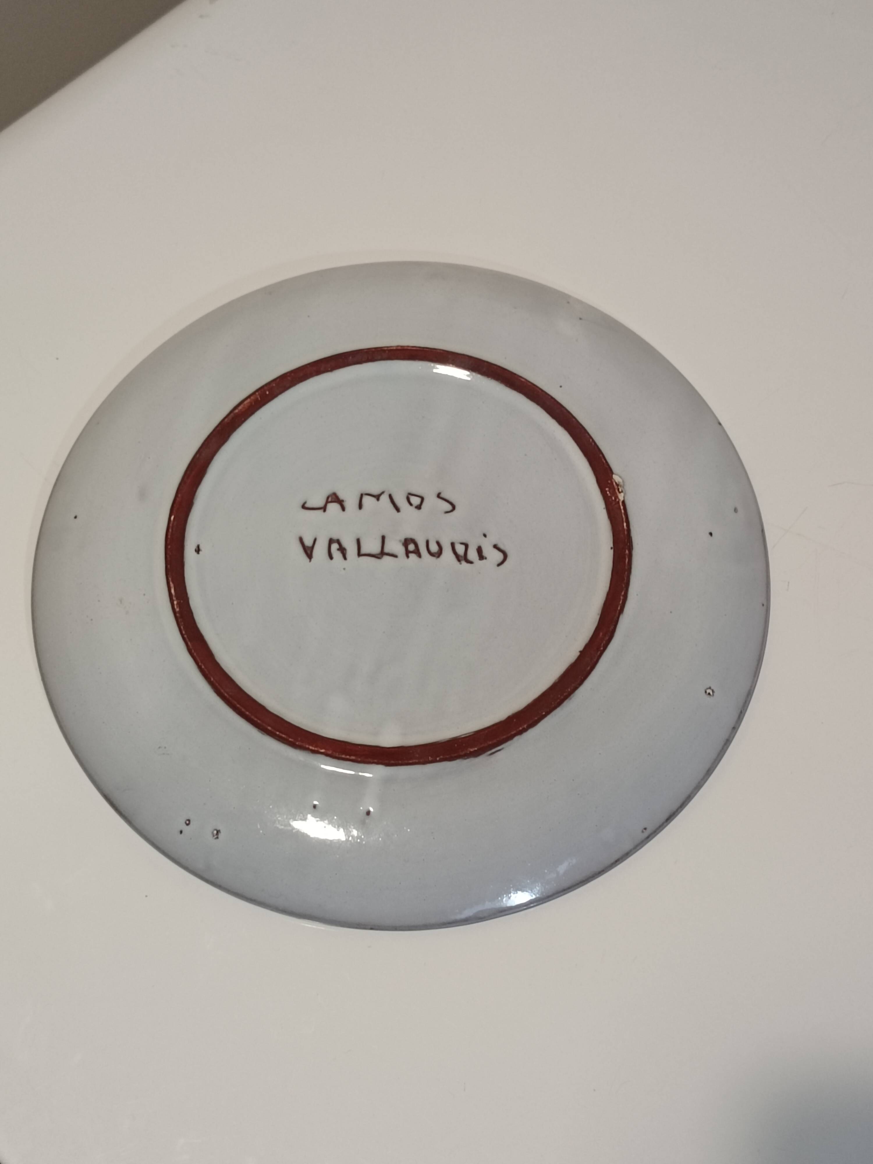 Camos Vallauris ceramic plate