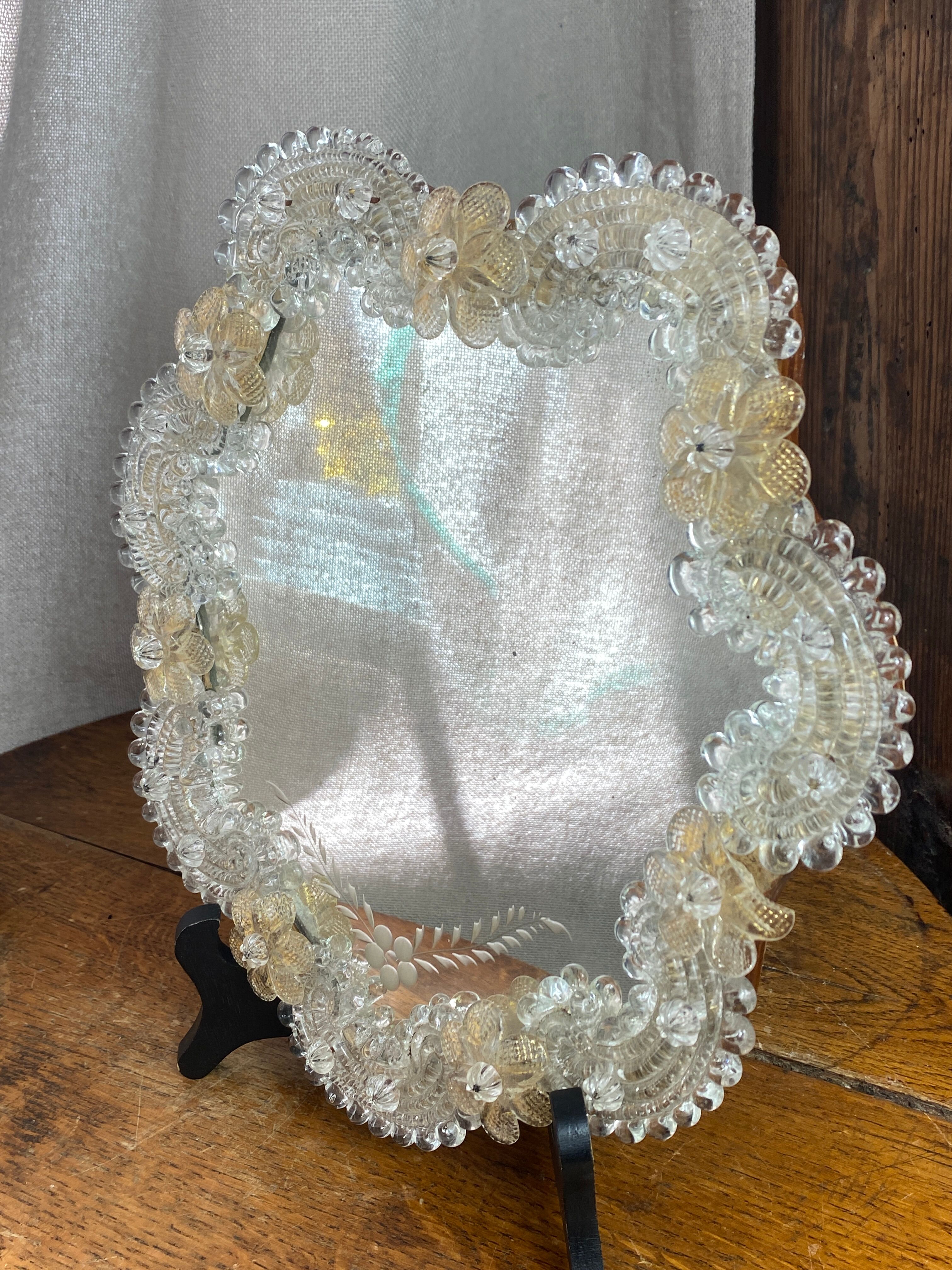 Venetian mirror made of Murano glass