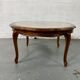 Chippendale Coffee Table in Wood, Canning and Glass