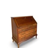 Antique Italian secrétaire in solid walnut, 1920s/1930s.