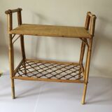 Small table in vintage rattan