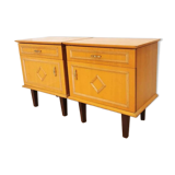 Mid-Century Modern Nightstands: 1970s Krasoprema, Yugoslavia (Set of 2)