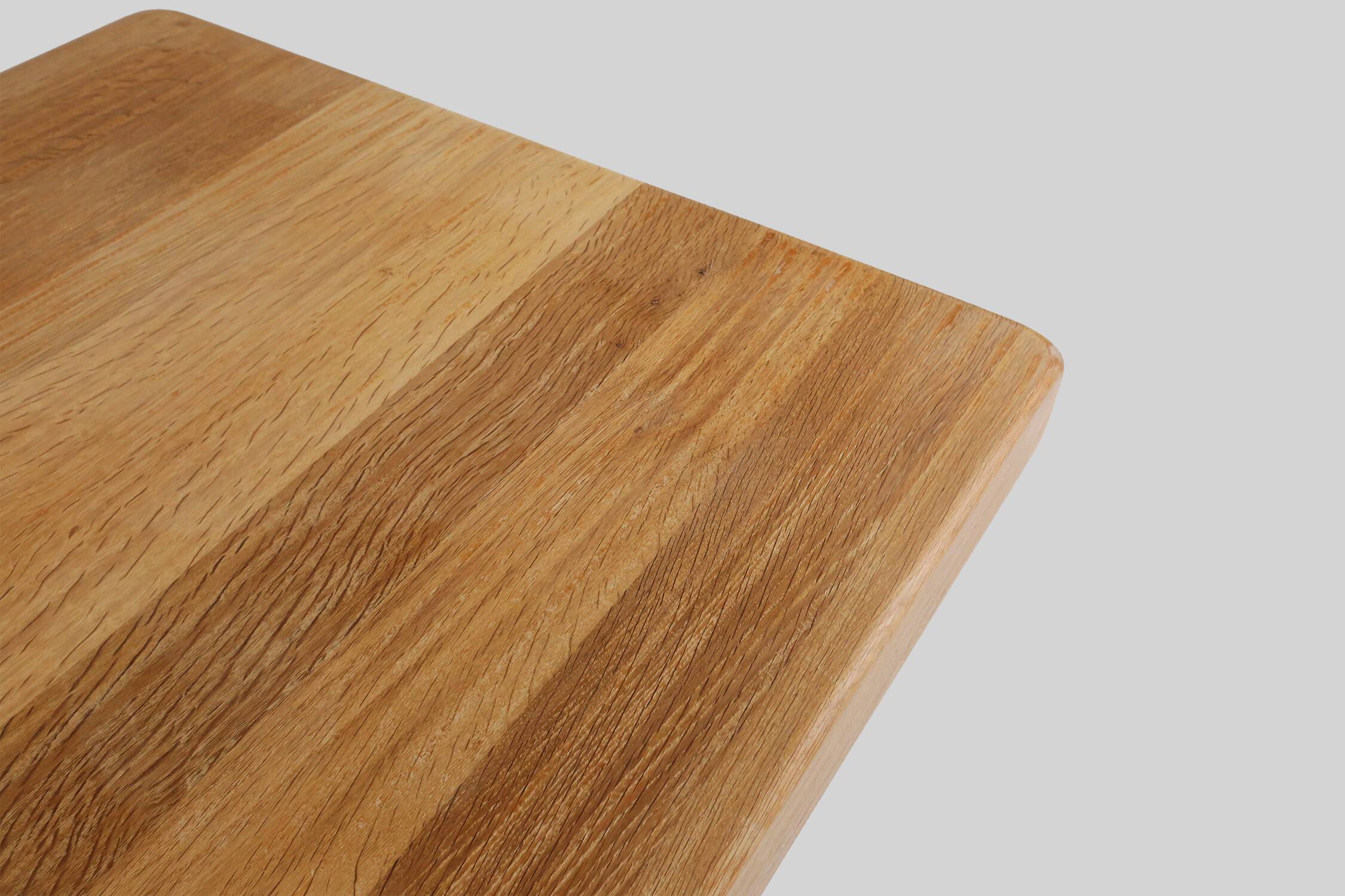 Rustic mid-century French dining table in oak from the 1950s